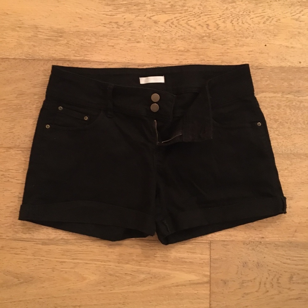 Black Denim shorts